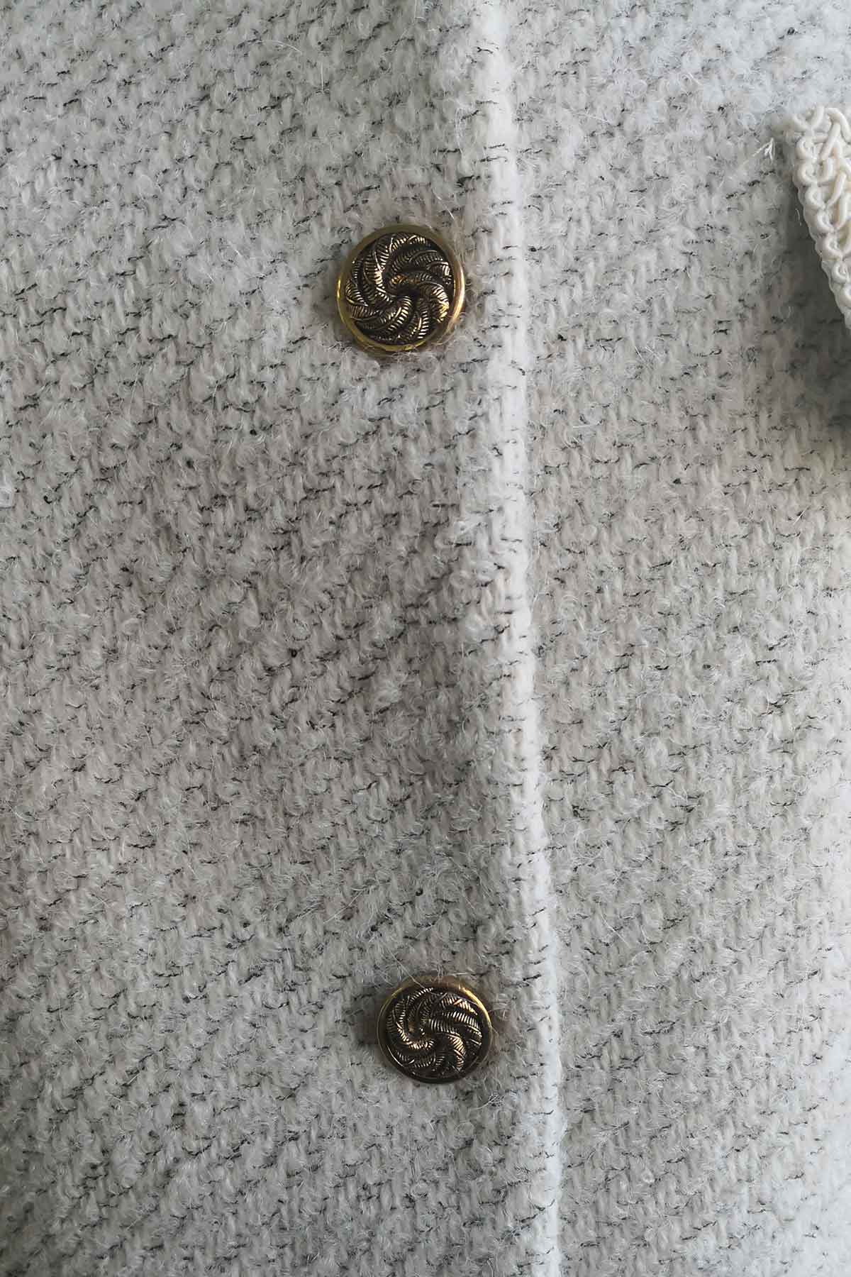 Сако тип Шанел в екрю | Вили Стил Сако тип Шанел в екрю