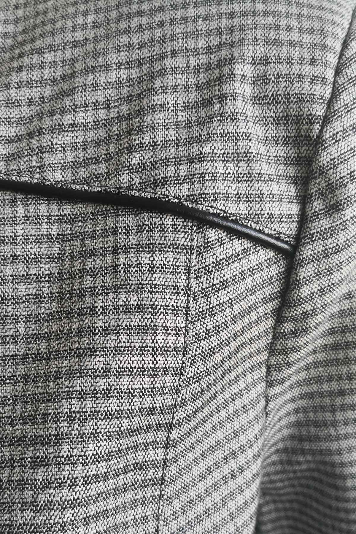 Сако с цип в сив меланж | Вили Стил Сако с цип в сив меланж